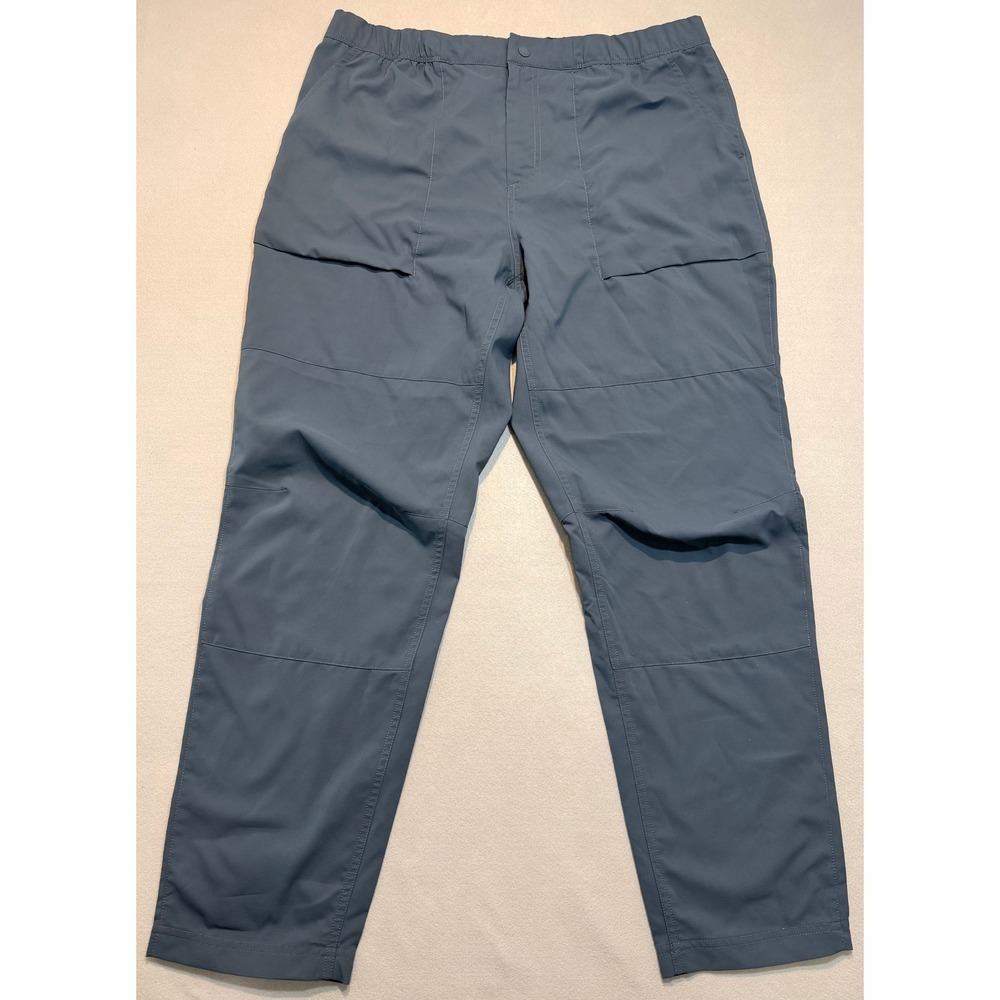 Mountain Hardwear Mens Pants Elastic Waist Outdoor Hiking Cargo Blue Gray 38x30
